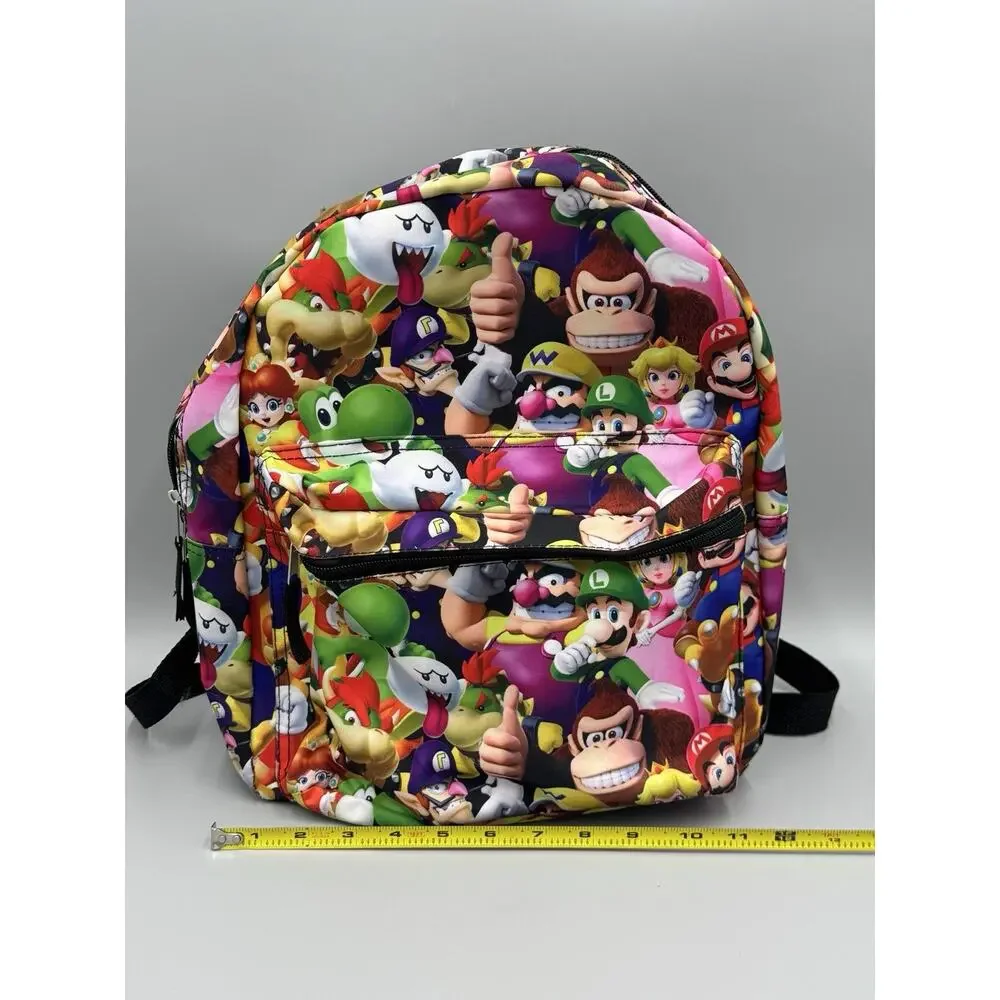 Super Mario Bros All Over Backpack Bookbag Bag 2019 Nintendo